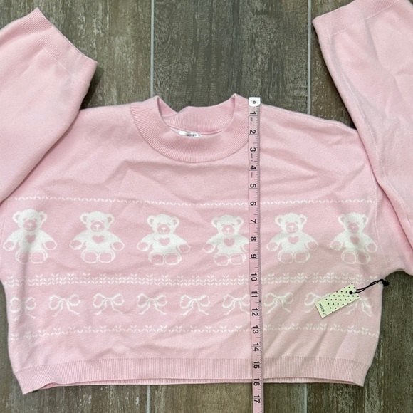 Forever 21 Pink Teddy Bear Sweater - Picture 6 of 7